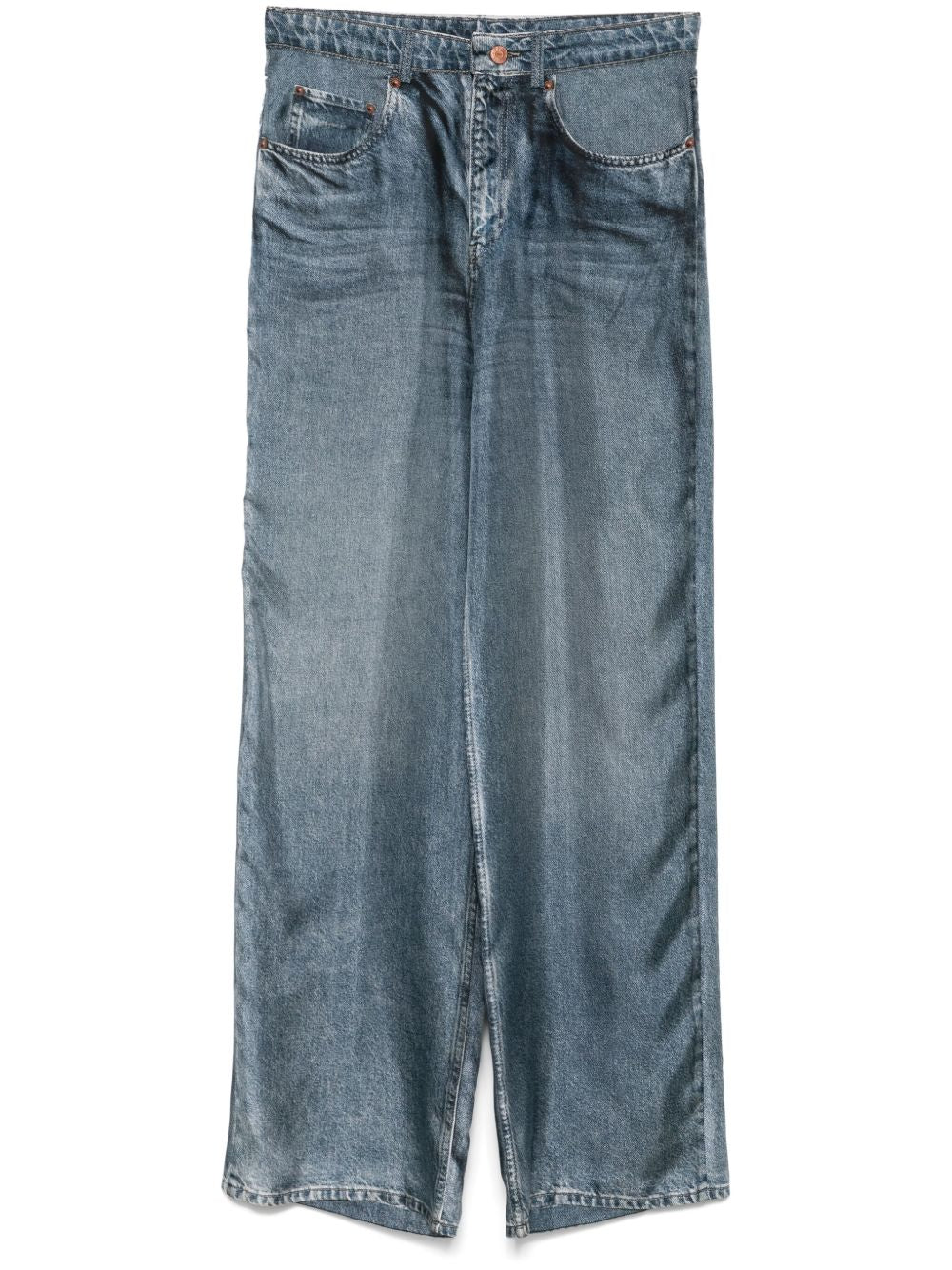 Pierre Louis Mascia Trousers Blue Silk