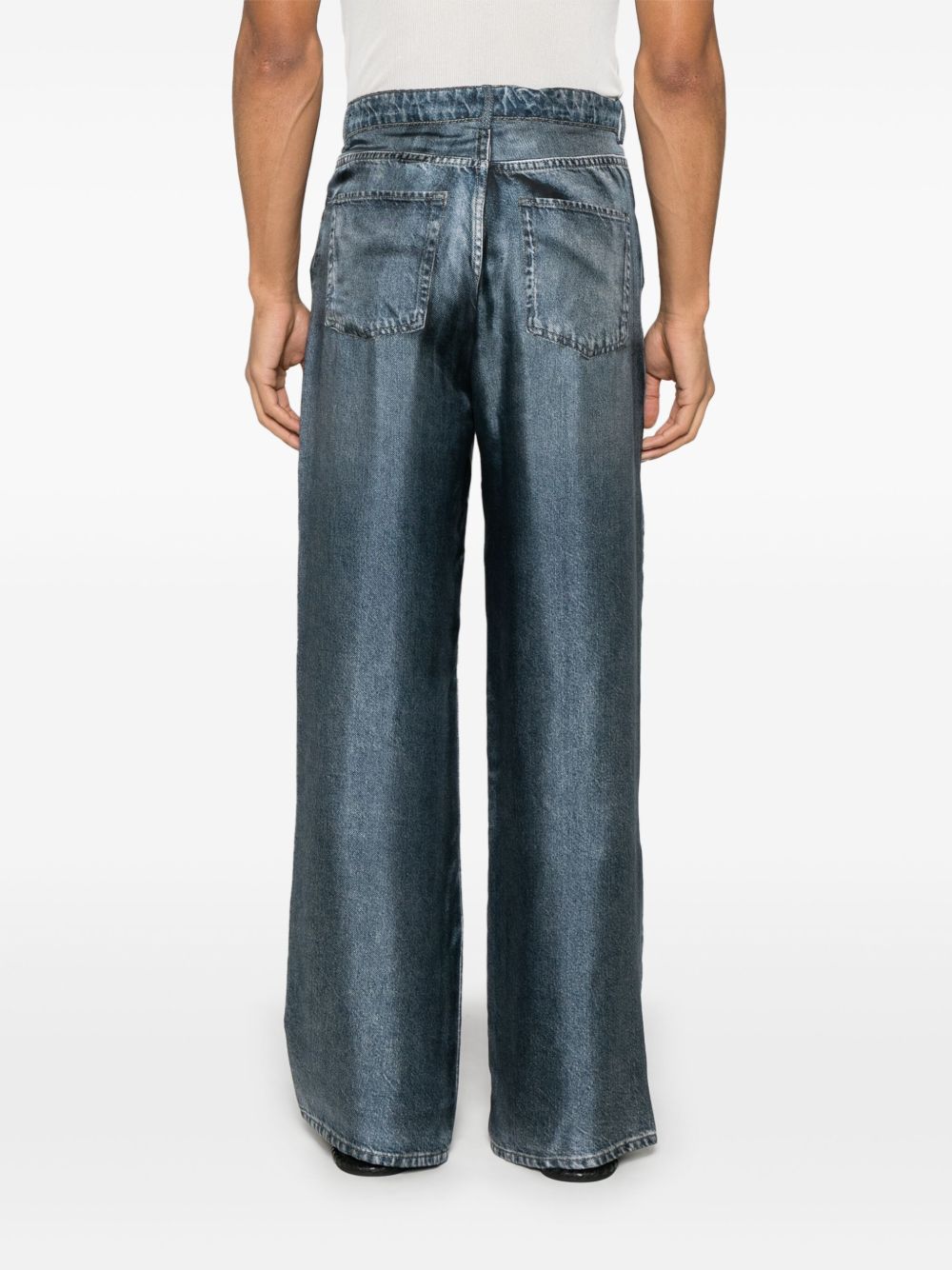 Pierre Louis Mascia Trousers Blue Silk