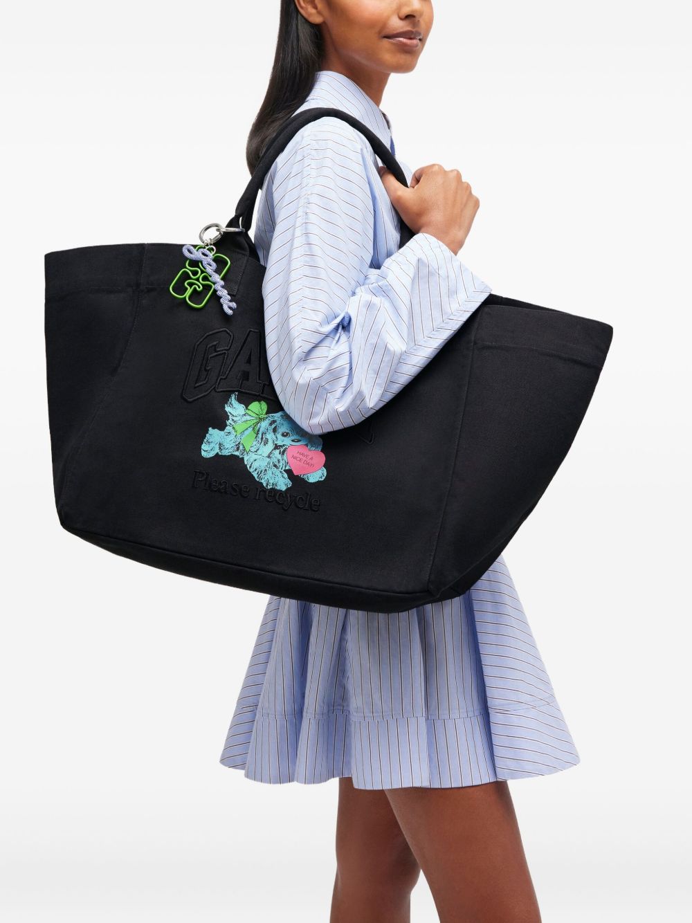 Ganni Bags Grey Recycled Cotton
