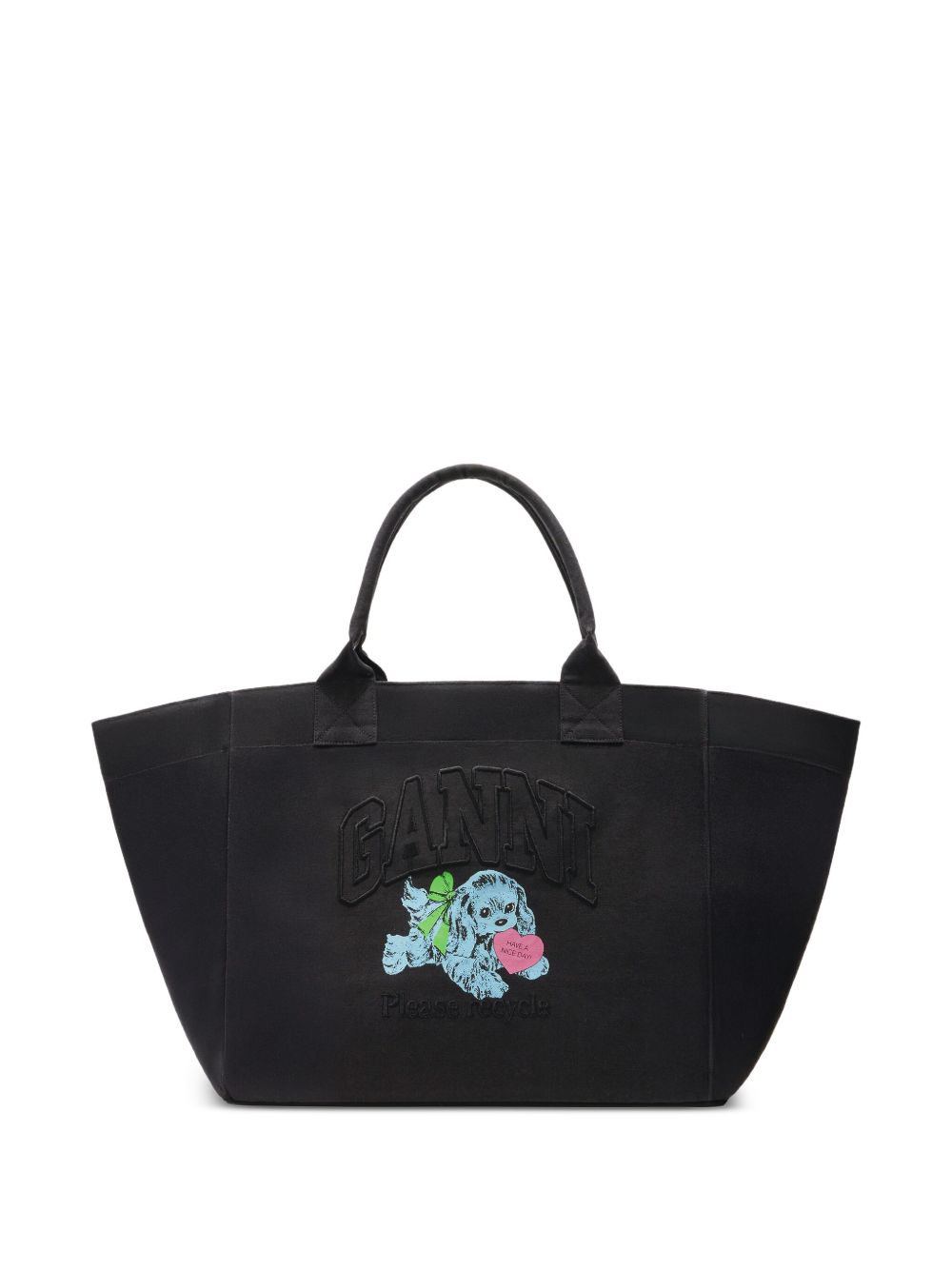 Ganni Bags Grey Recycled Cotton