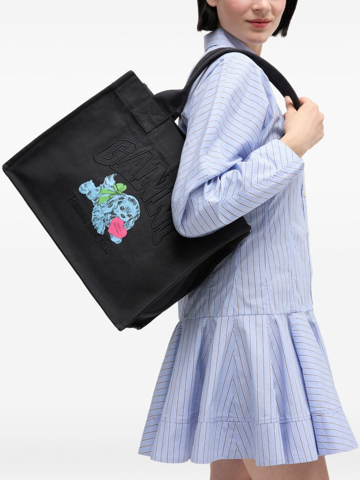 Ganni Bags Grey Recycled Cotton