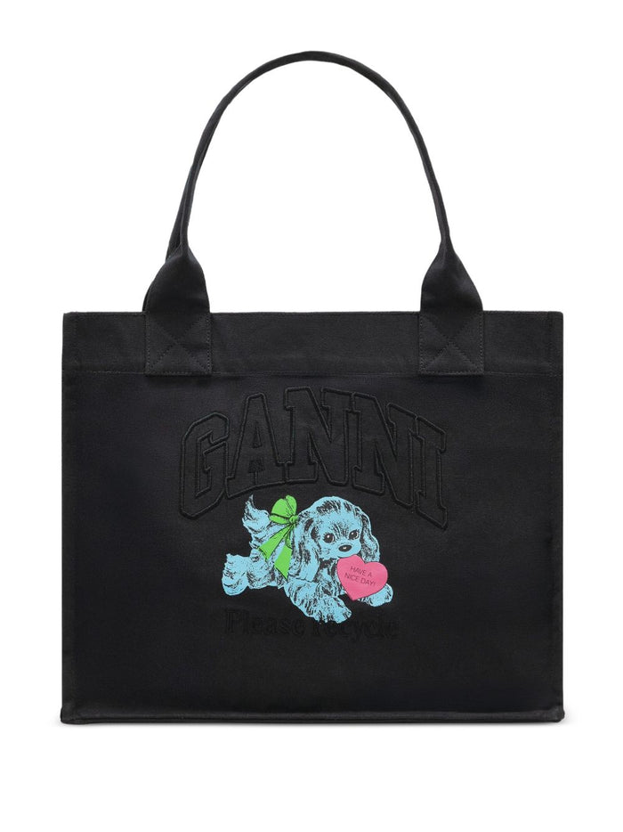 Ganni Bags Grey Recycled Cotton