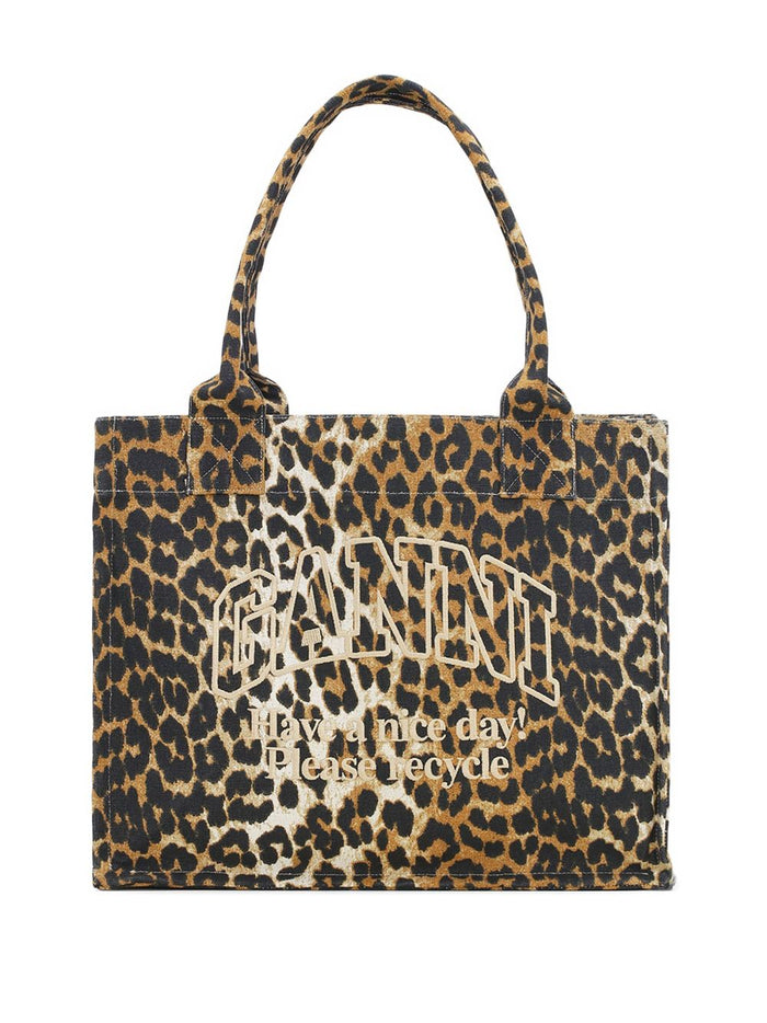 Ganni Bags Brown Recycled Cotton
