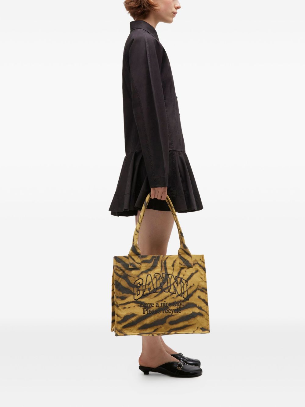 Ganni Bags Kaki Recycled Cotton