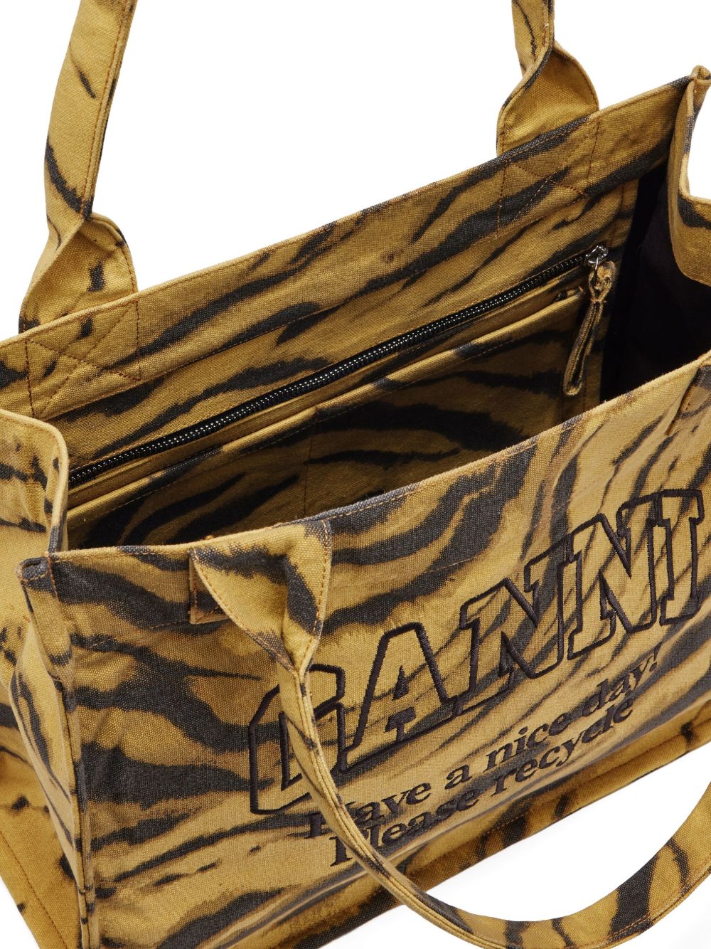 Ganni Bags Kaki Recycled Cotton