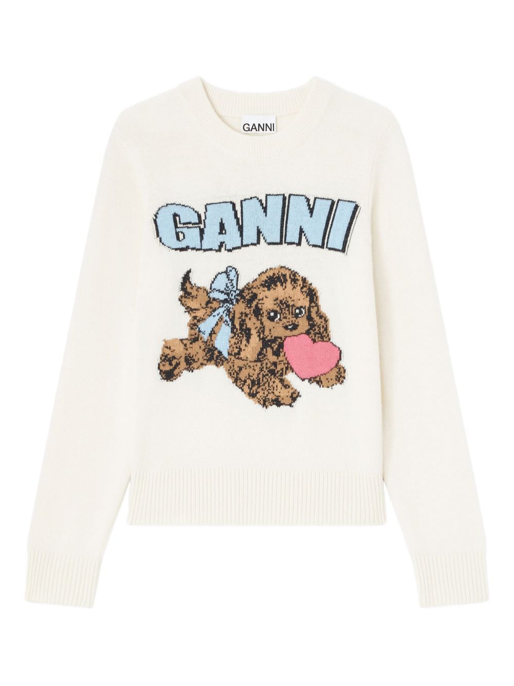 Ganni Sweaters Beige