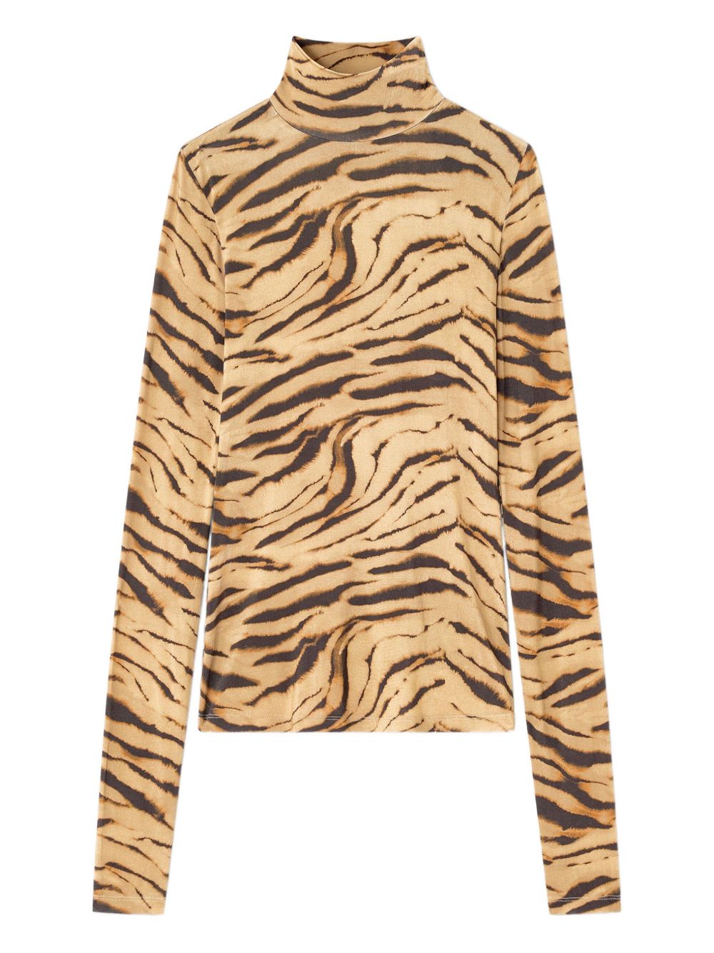Ganni Sweaters Kaki Viscose Elastane