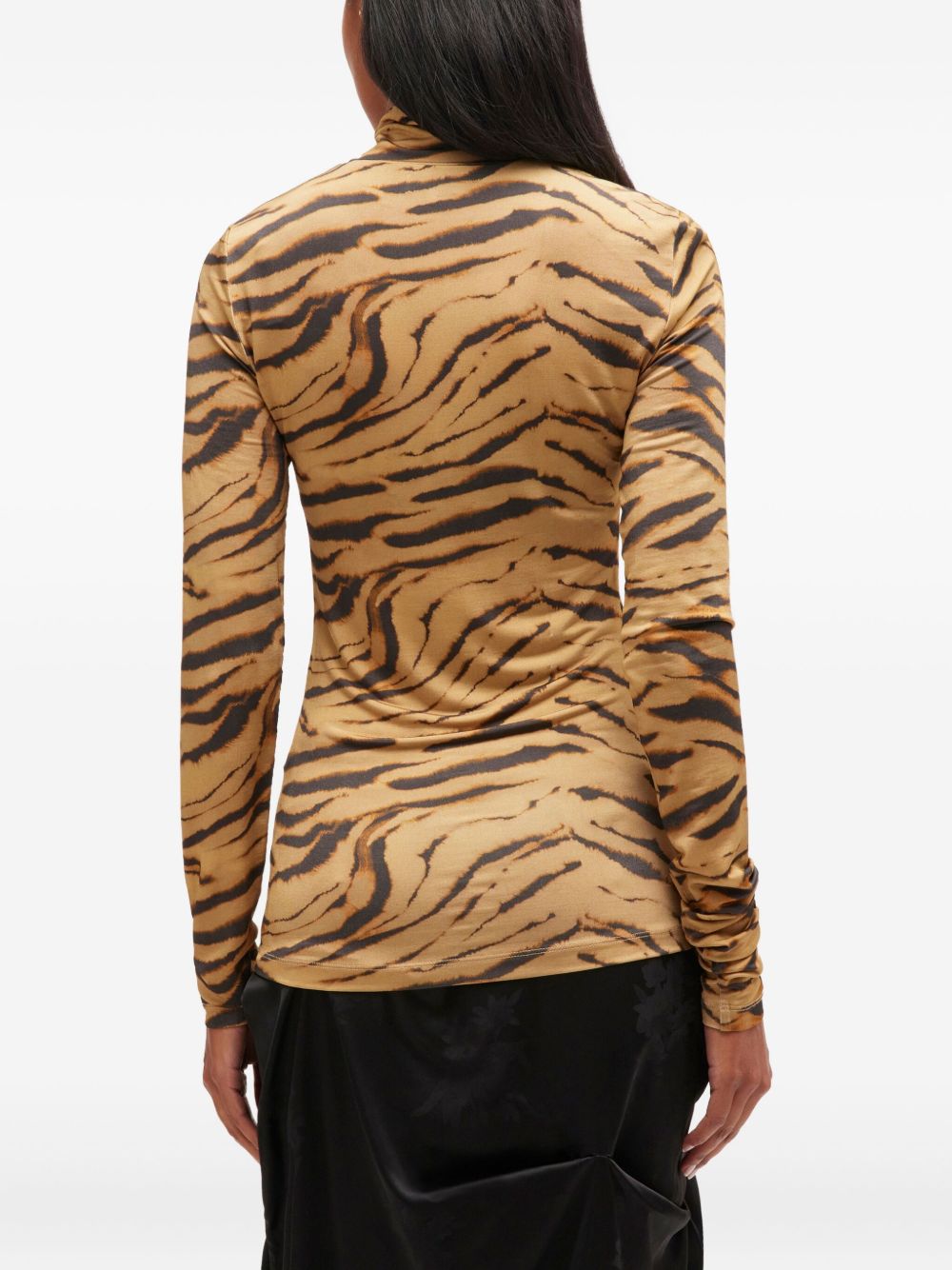 Ganni Sweaters Kaki Viscose Elastane