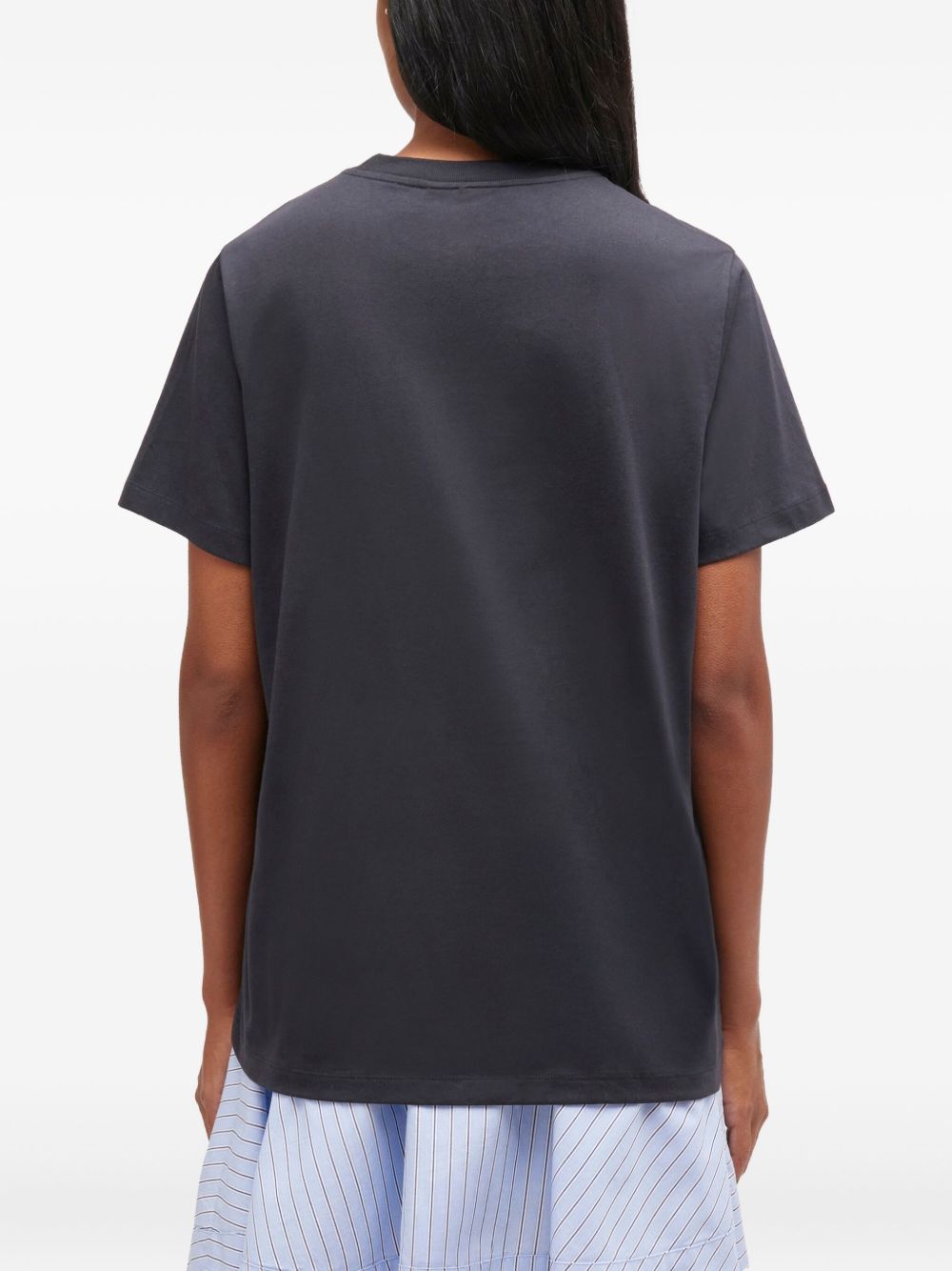 GANNI T-shirts and Polos Grey Organic Cotton