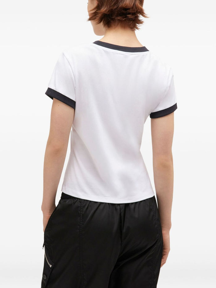 Ganni T-Shirts And Polos White Organic Cotton