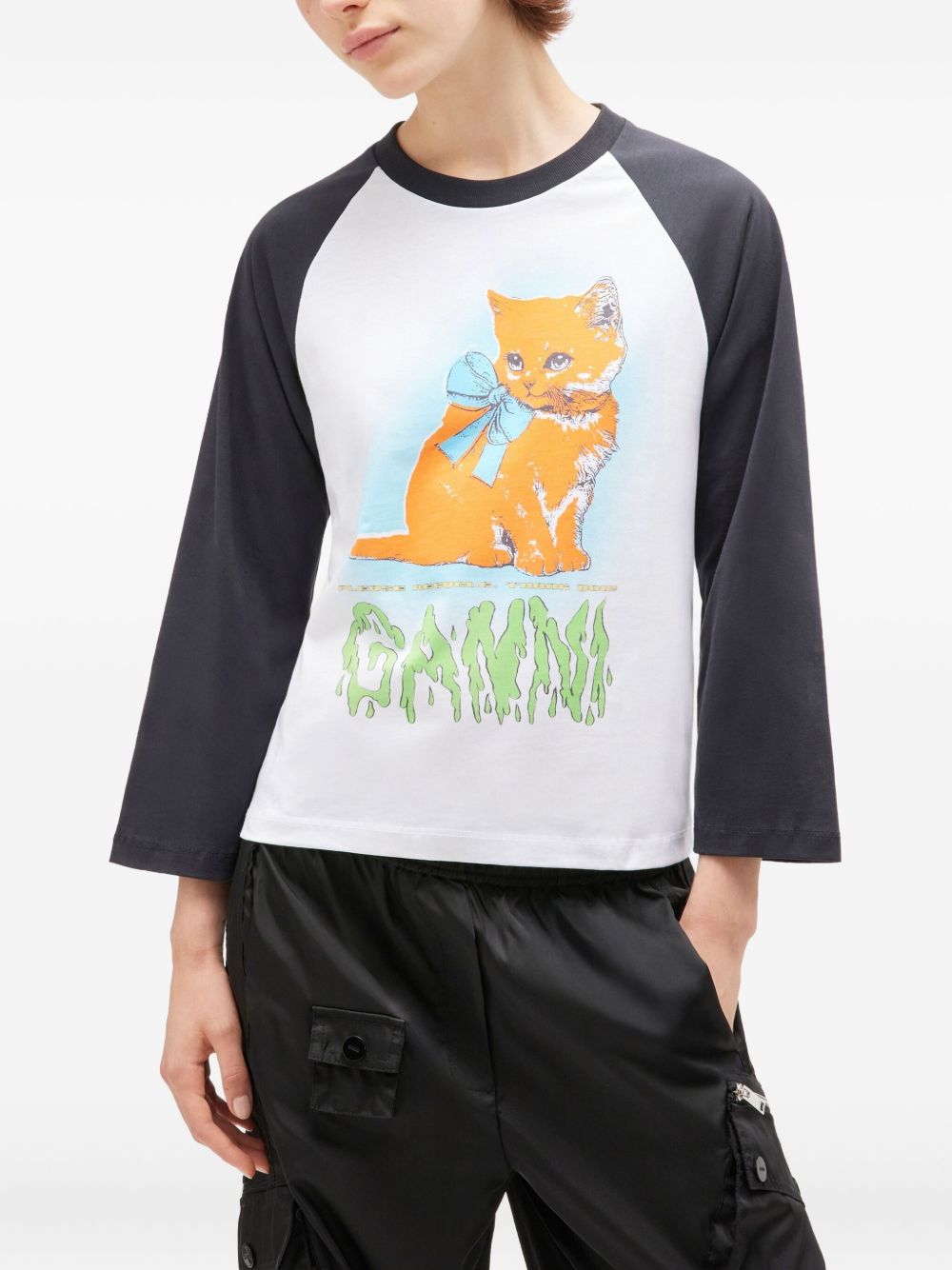 GANNI T-shirts and Polos White Organic Cotton