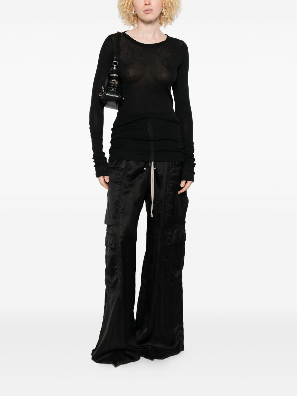 Rick Owens T-Shirts And Polos Black Cotton