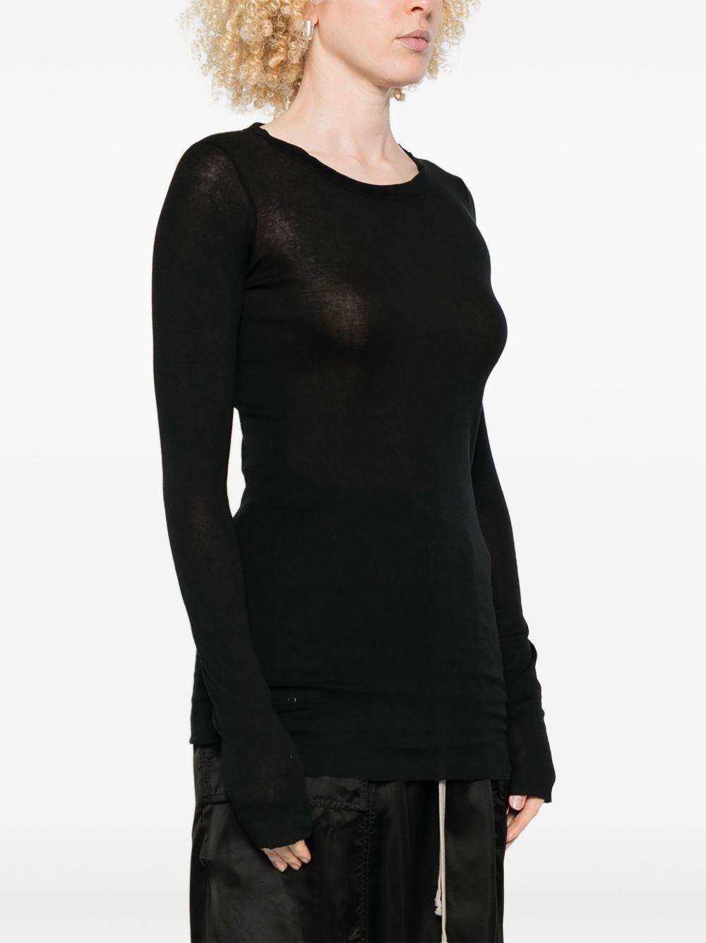 Rick Owens T-Shirts And Polos Black Cotton