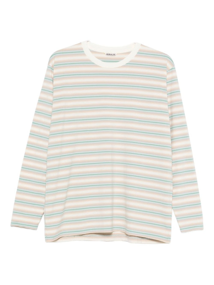 Auralee T-Shirts And Polos Clear Blue Cotton
