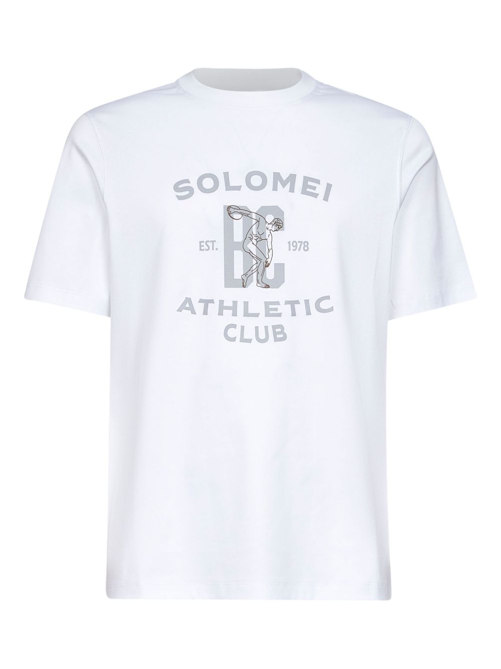 Brunello Cucinelli T-Shirts And Polos Bianco Natural (veg)->cotton100.0 %