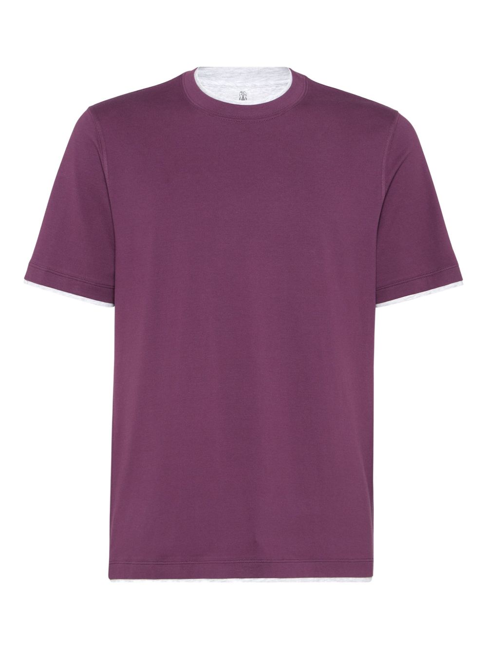 Brunello Cucinelli T-Shirts And Polos Magenta Natural (veg)->cotton100.0 %