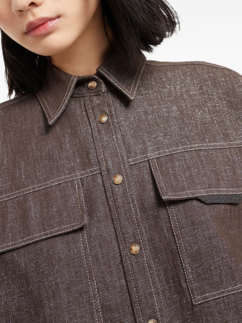 Brunello Cucinelli Shirts Marrone