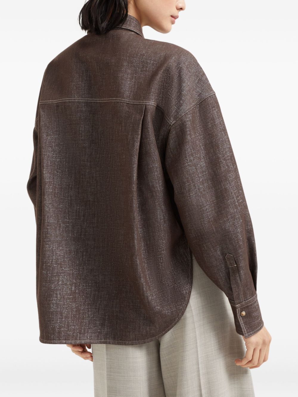 Brunello Cucinelli Shirts Marrone