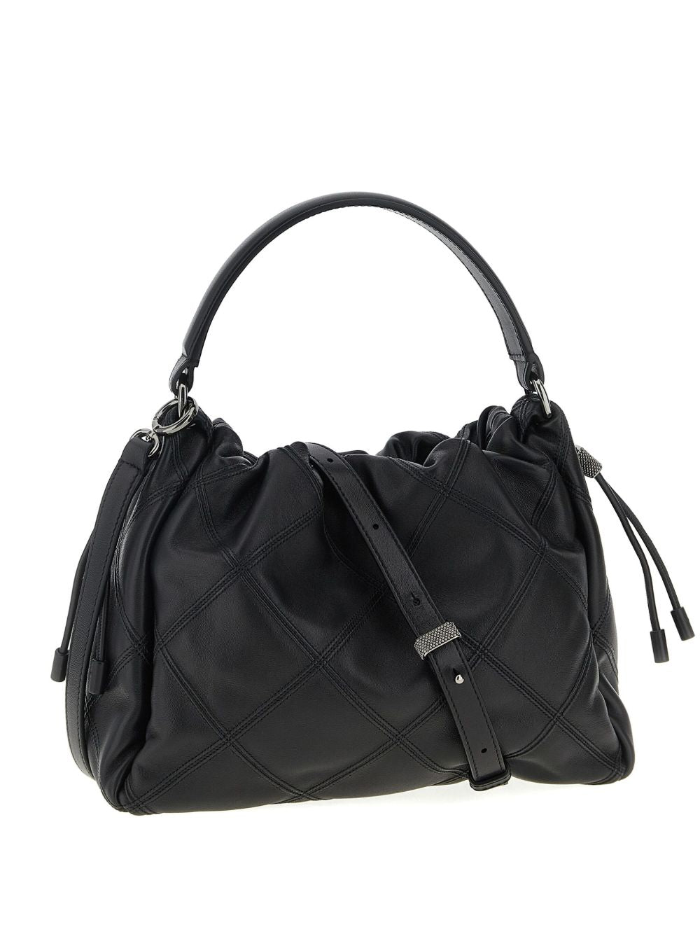 Brunello Cucinelli Bags Nero Furs & Skins->lambskin100.0 %