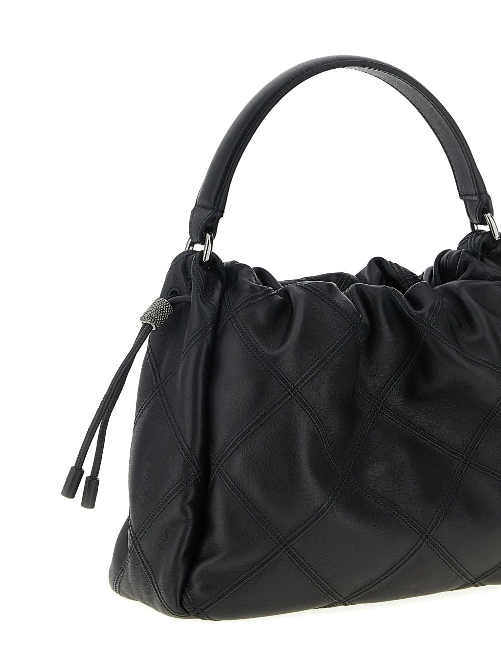Brunello Cucinelli Bags Nero Furs & Skins->lambskin100.0 %