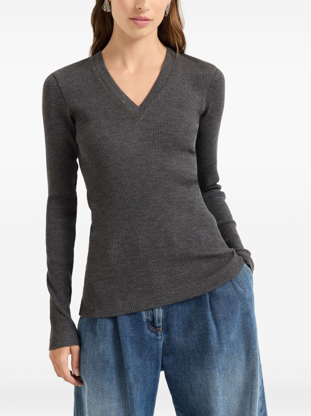 Brunello Cucinelli Sweaters Grigio Scuro