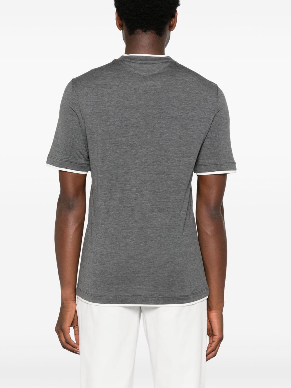 Brunello Cucinelli T-Shirts And Polos Grigio Scuro