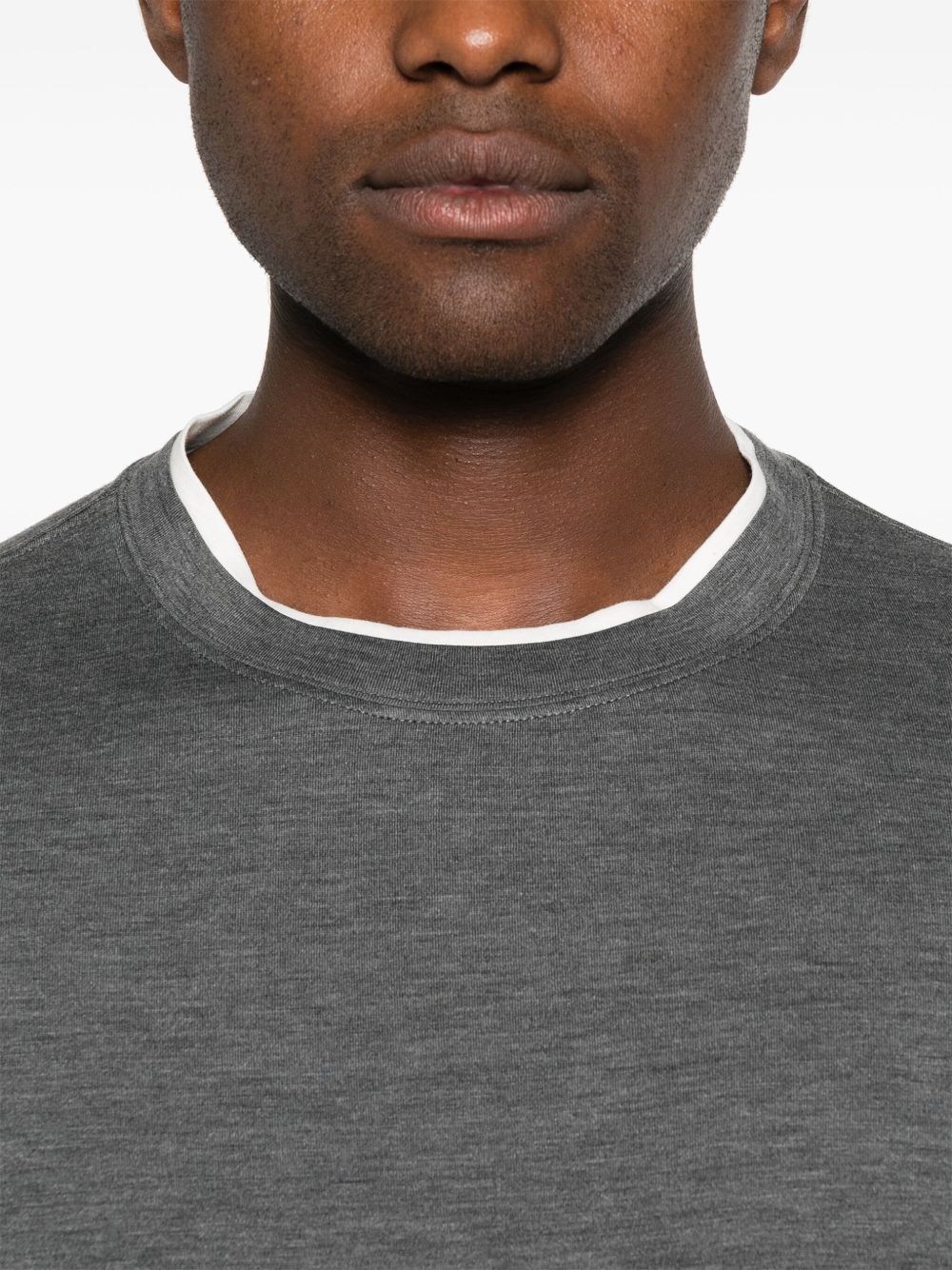 Brunello Cucinelli T-Shirts And Polos Grigio Scuro