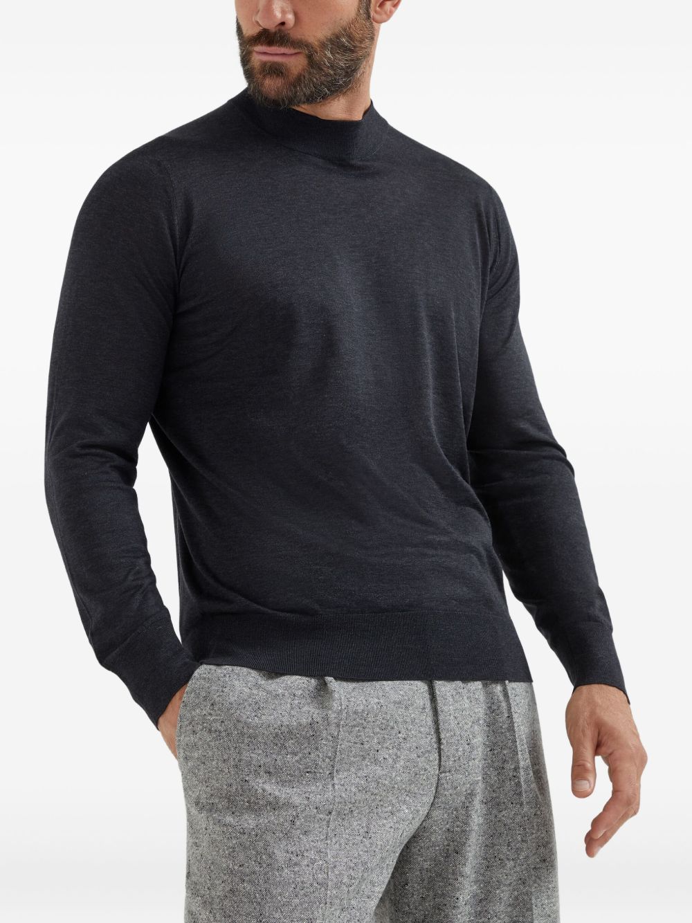 Brunello Cucinelli Sweaters Grigio Scuro