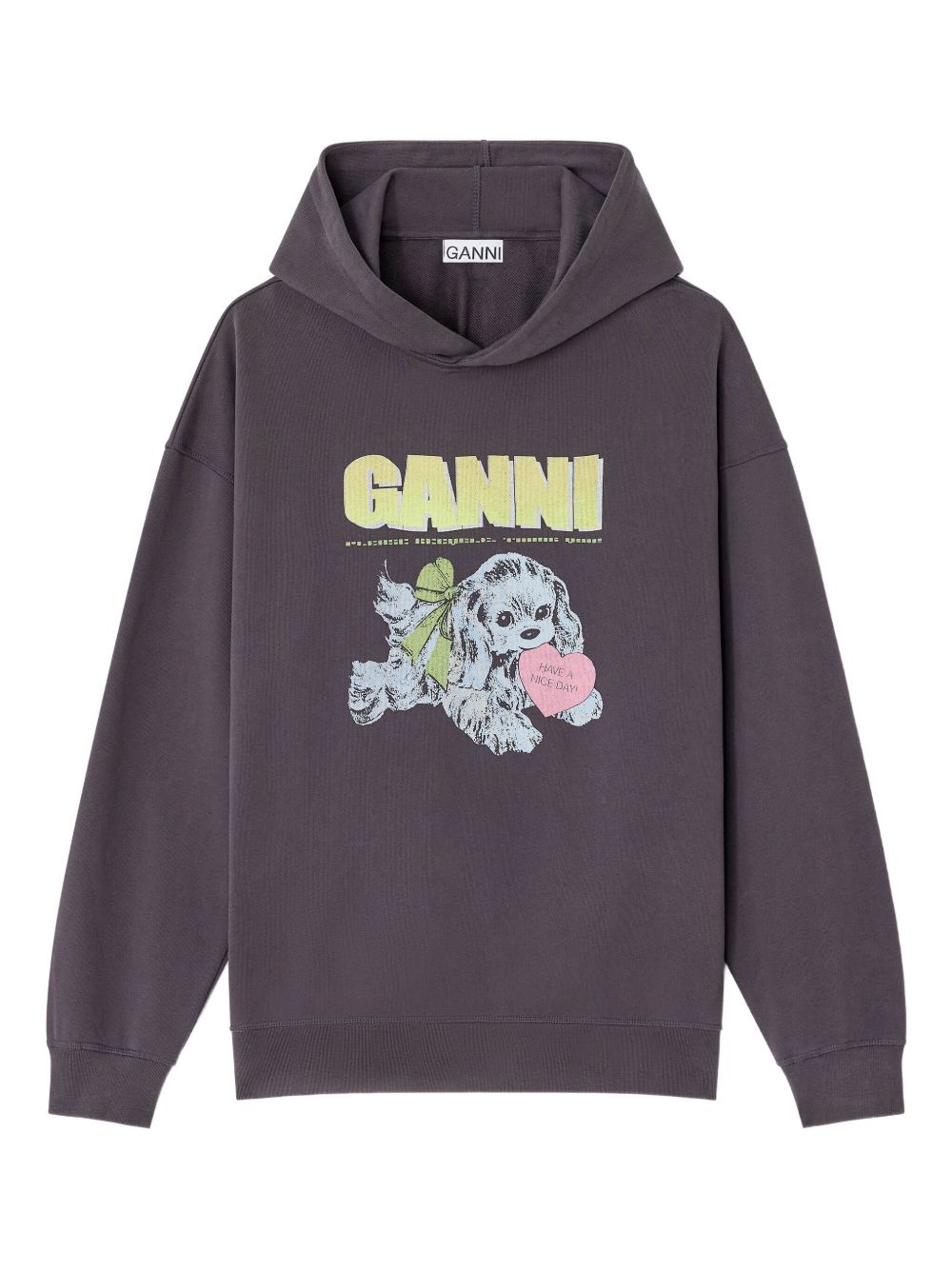 Ganni Sweaters Grey Organic Cotton