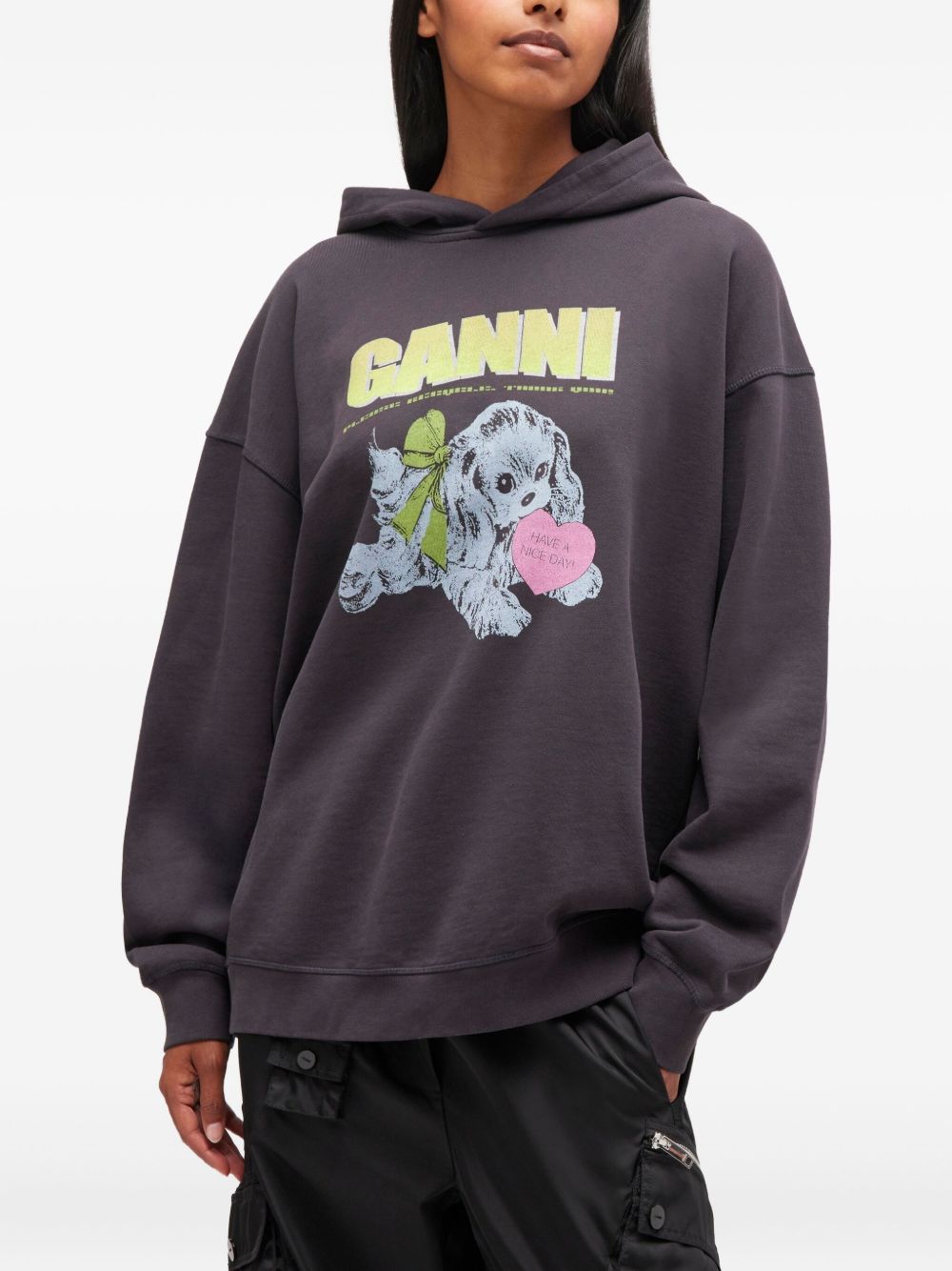 Ganni Sweaters Grey Organic Cotton