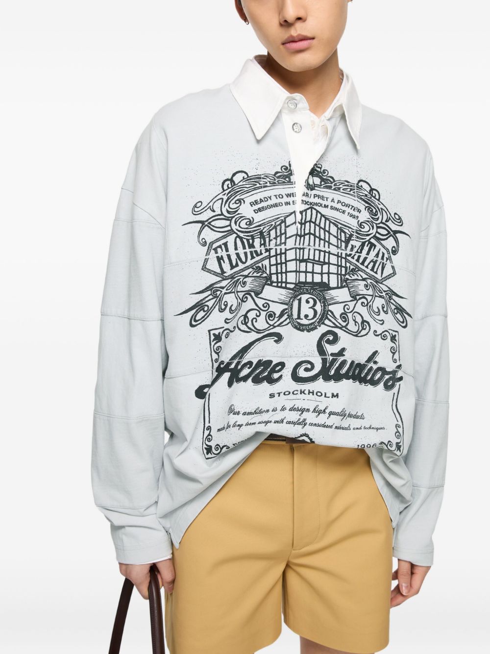 Acne Studios T-Shirts And Polos Light Grey Cotton