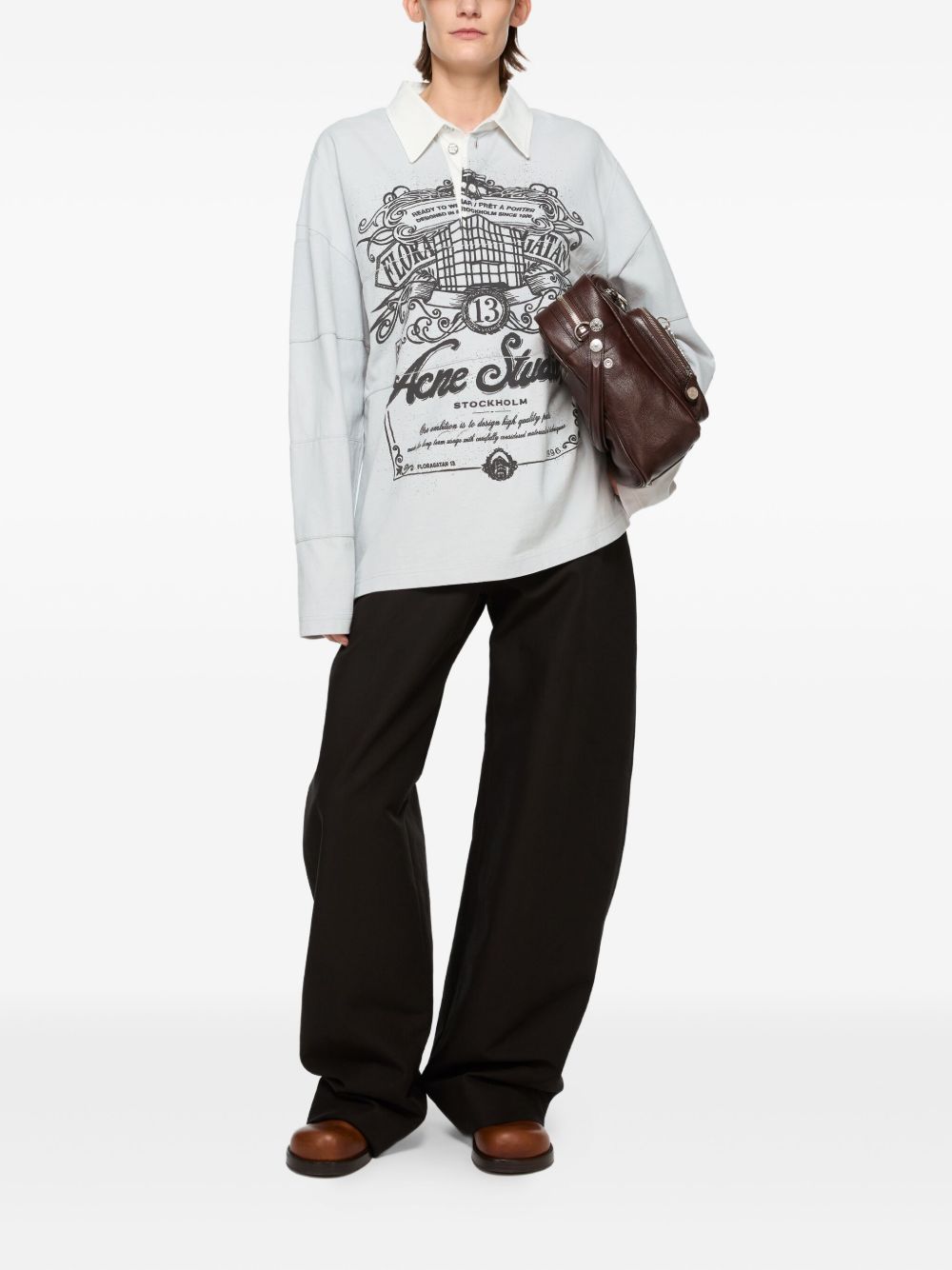 Acne Studios T-Shirts And Polos Light Grey Cotton