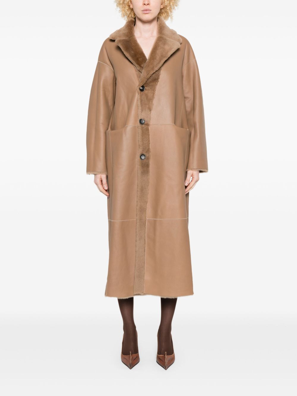 Furling By Giani Coats Brown
