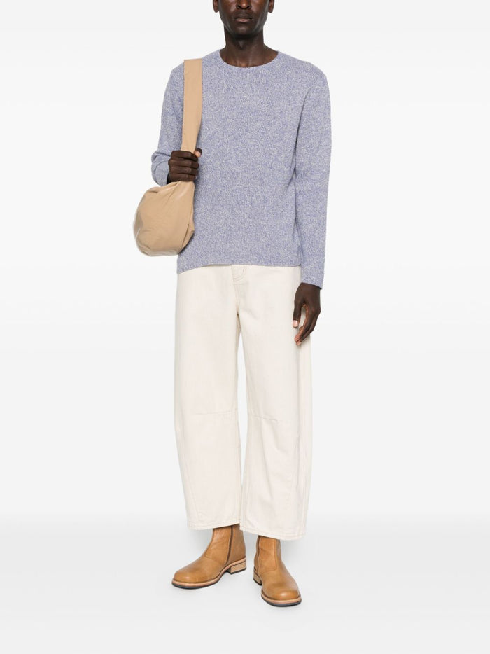 Auralee Sweaters Lilac Wool Silk