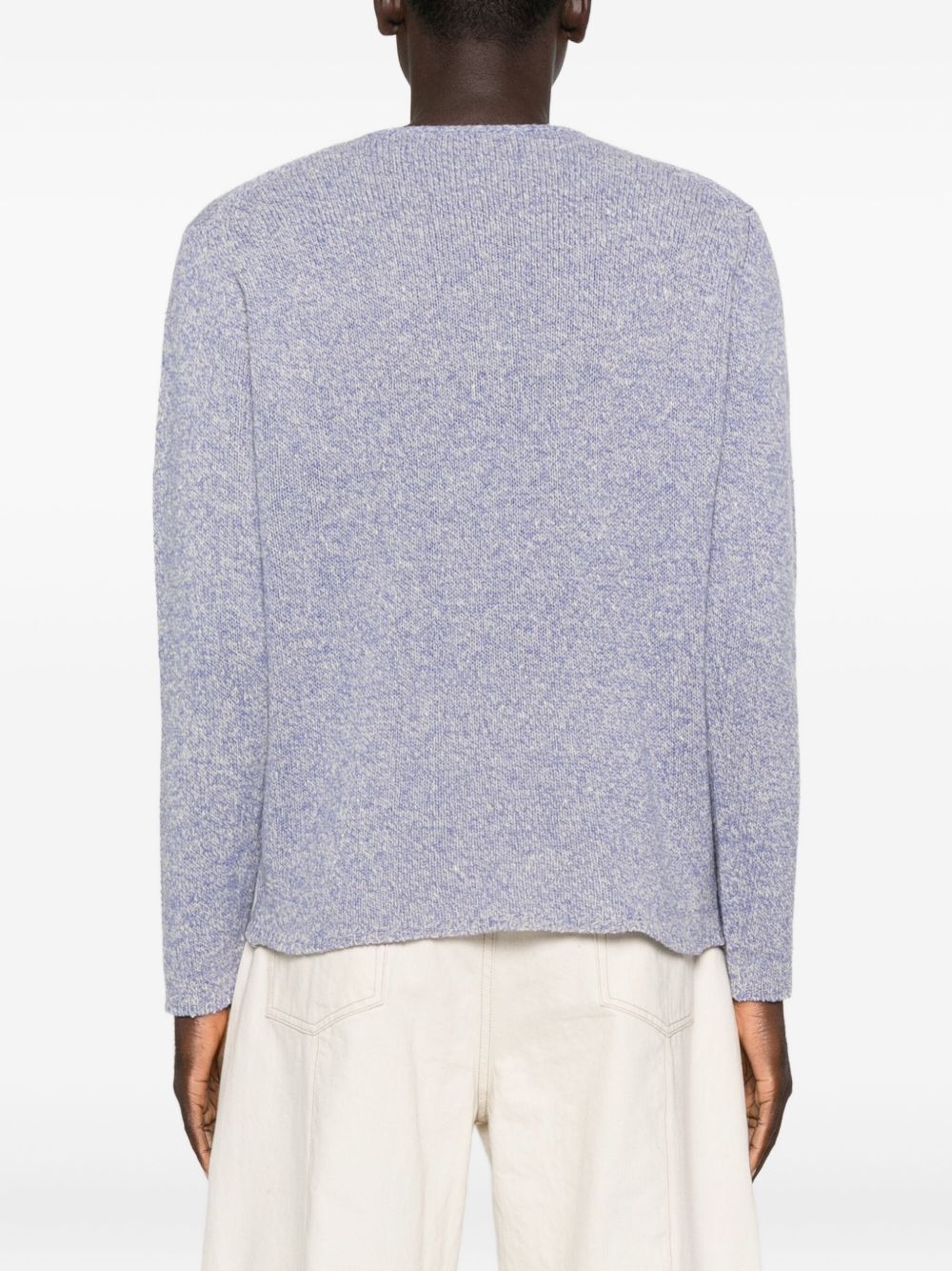 Auralee Sweaters Lilac Wool Silk