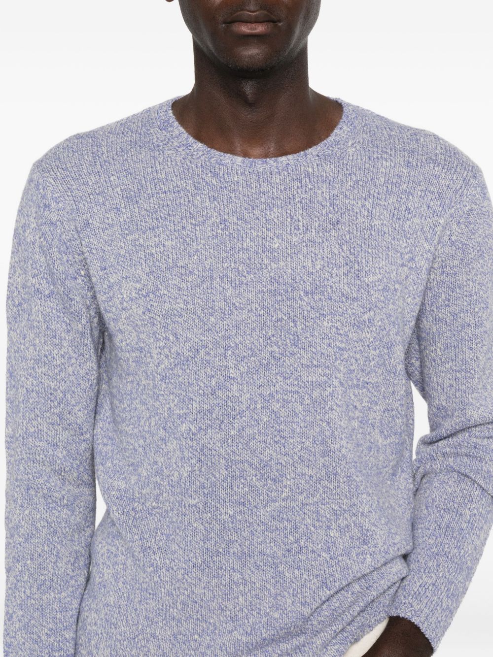 Auralee Sweaters Lilac Wool Silk
