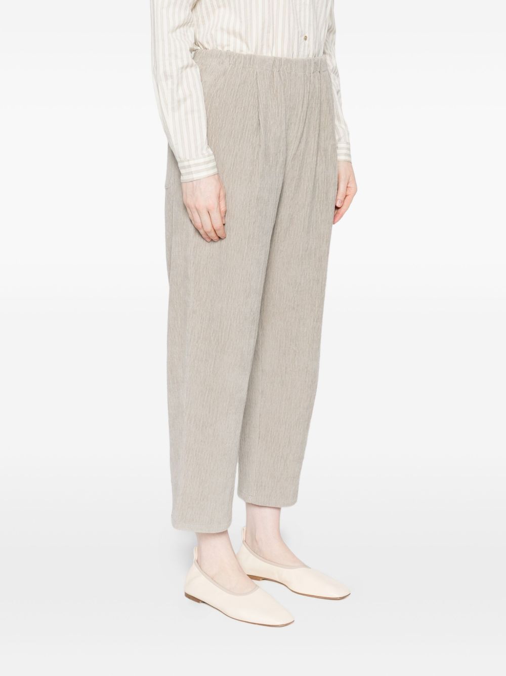 Apuntob Trousers Beige Cotoneelastan