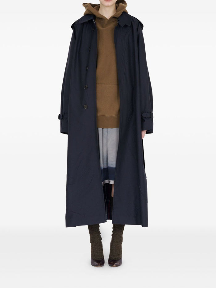 Maison Margiela Coats Blue Virgin Wool