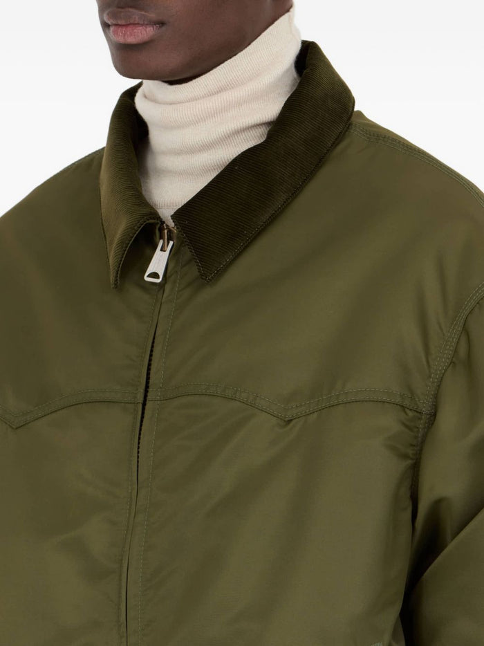 Maison Margiela Coats Green Polyamide