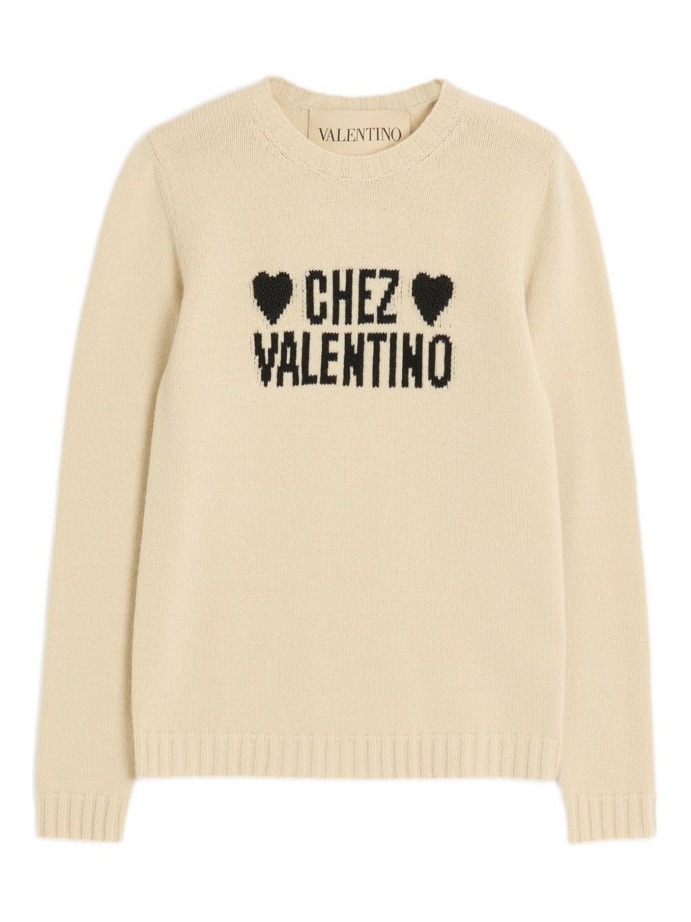 Valentino Sweaters Beige Outer: Virgin Wool