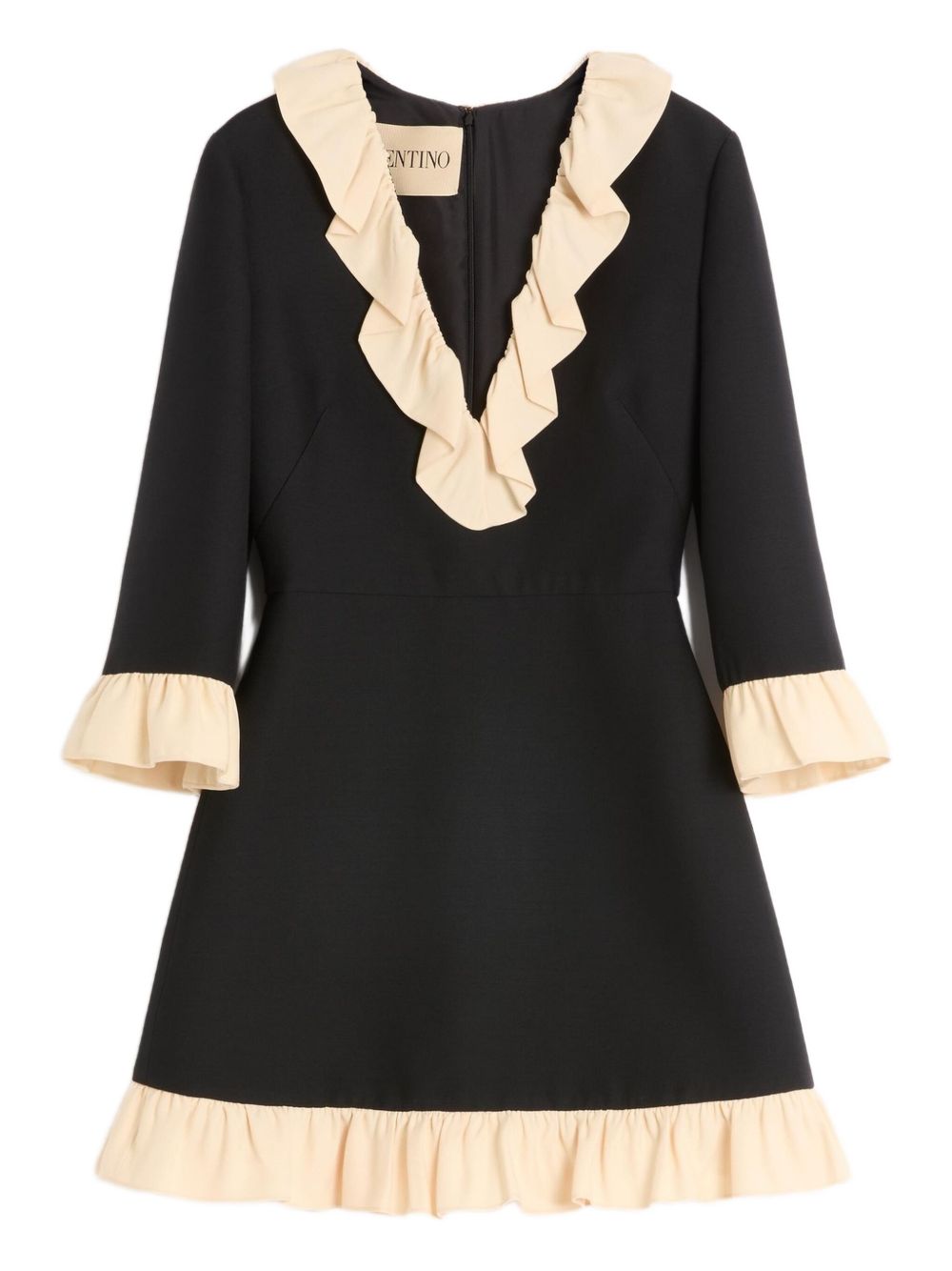 Valentino Dresses Black Outer: Wool
