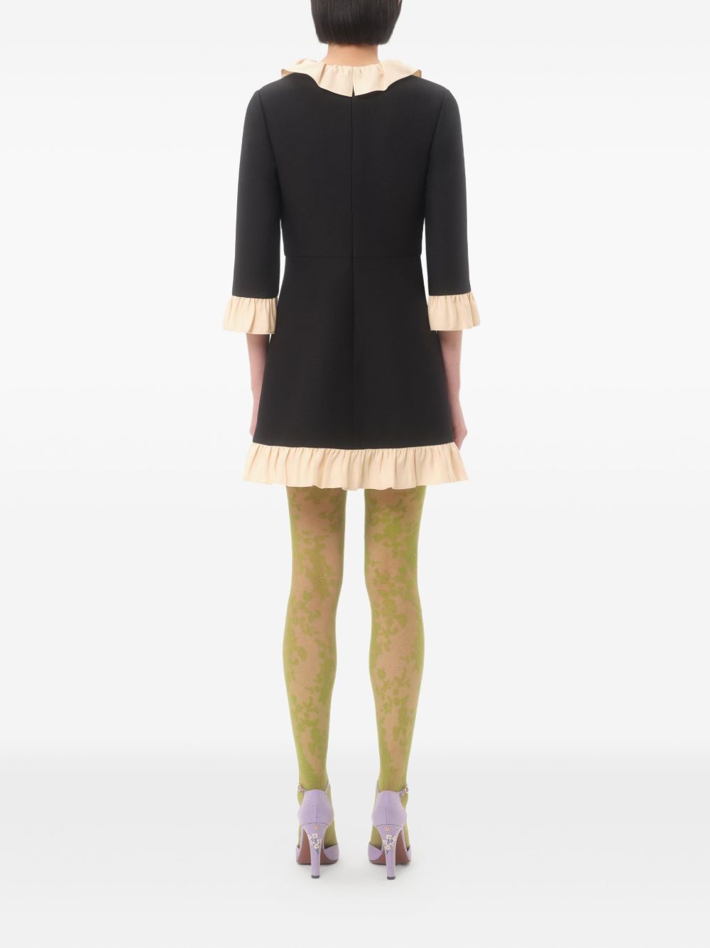 Valentino Dresses Black Outer: Wool