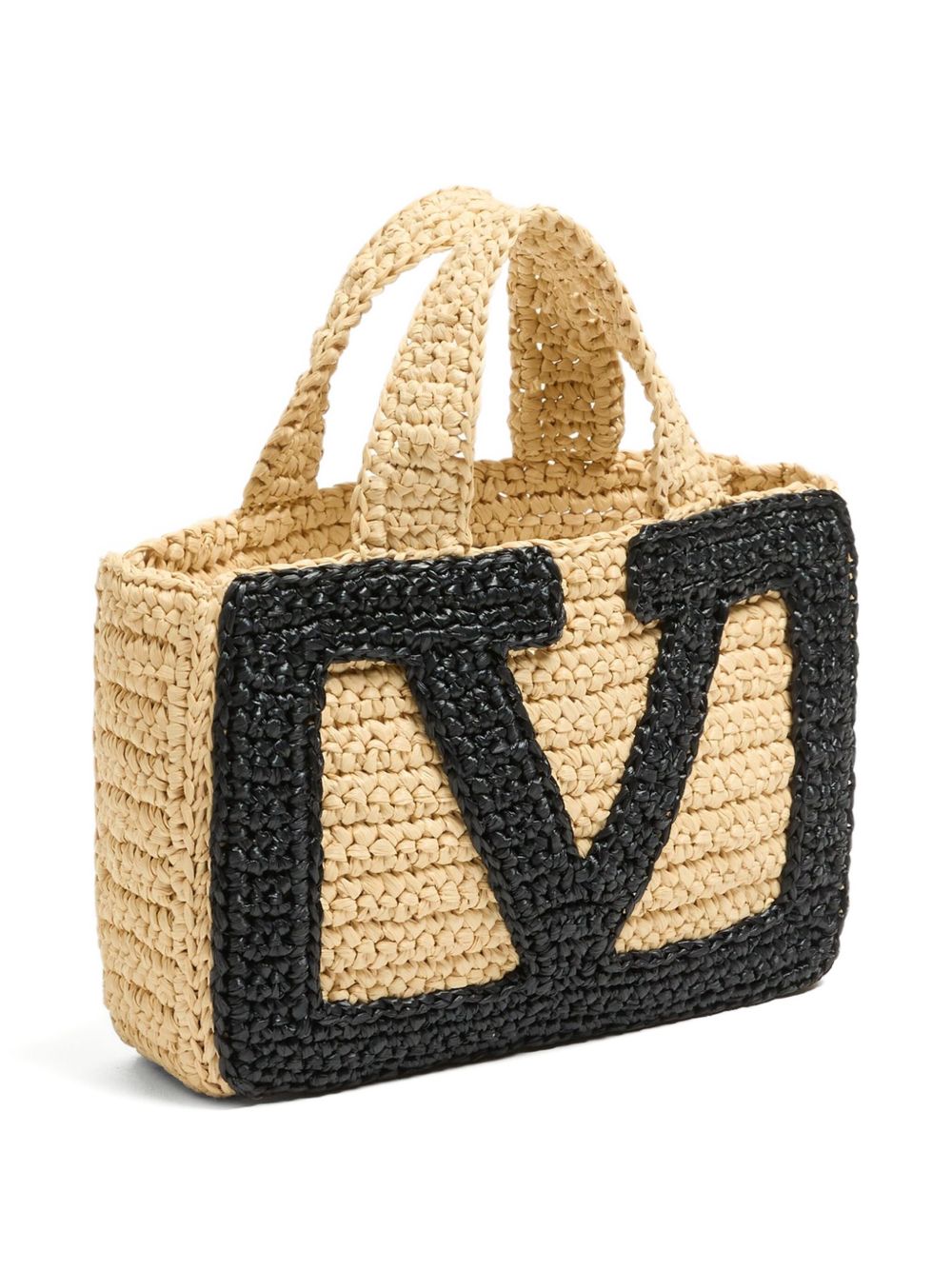 Valentino Garavani Bags Black Straw 100 %