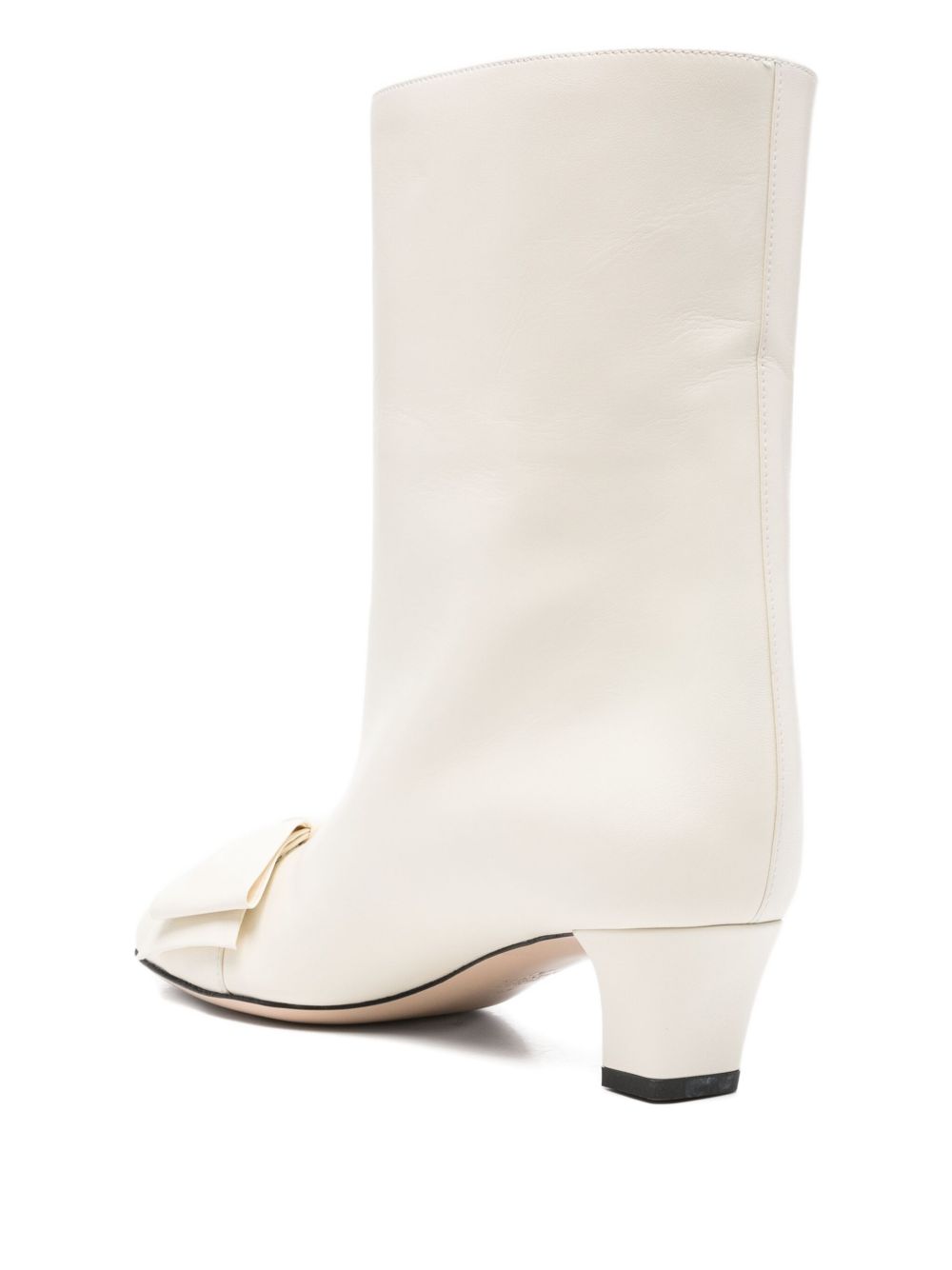 Valentino Garavani Boots Ivory Calf Leather