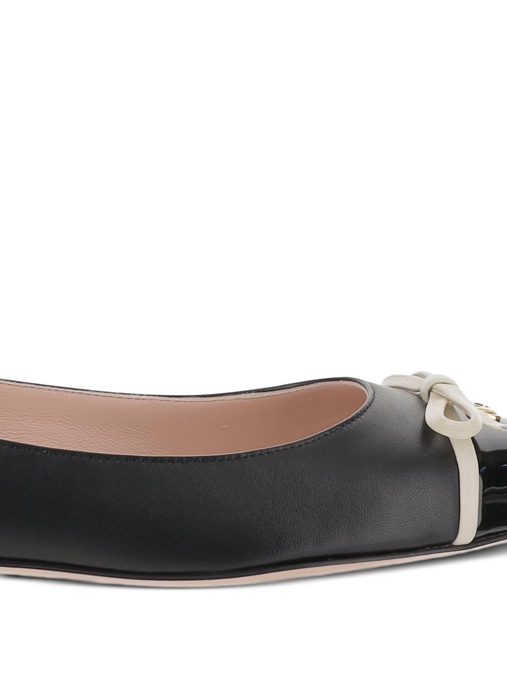 Valentino Garavani Flat Shoes Black Calf Leather