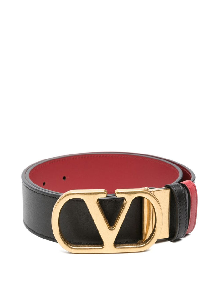 Valentino Garavani Belts Red Calf Leather