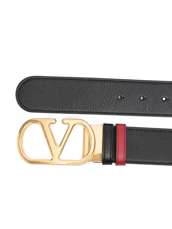 Valentino Garavani Belts Red Calf Leather