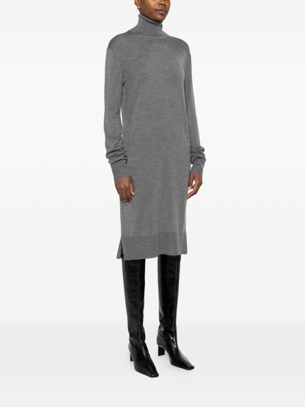 Toteme Main Dresses Grey Wool Rws