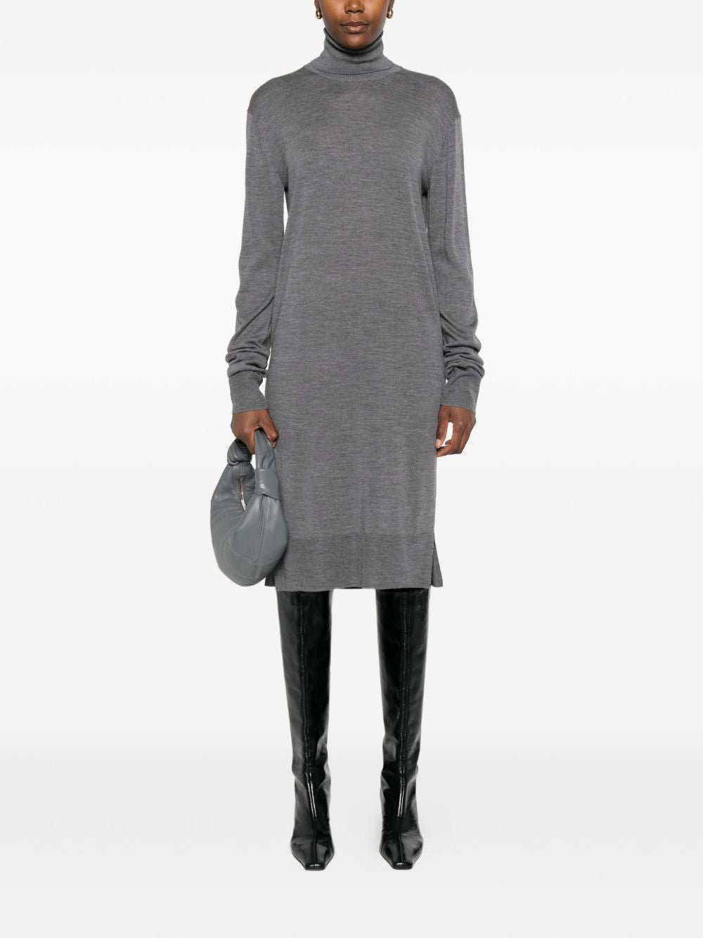 Toteme Main Dresses Grey Wool Rws