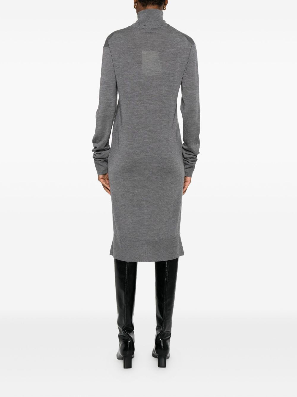 Toteme Main Dresses Grey Wool Rws